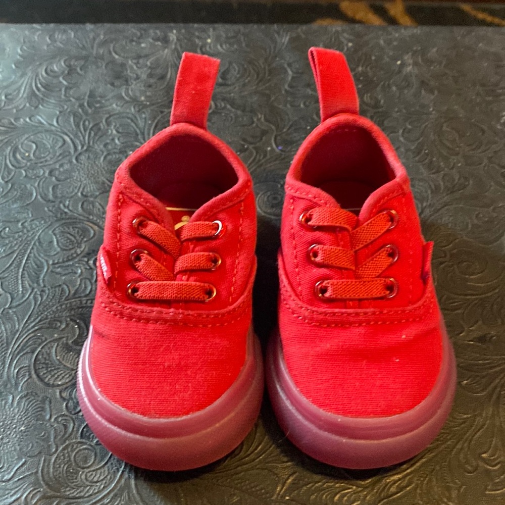 VANS | Red Toddler Size 4 - LIKE NEW